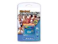 Transcend 80x CompactFlash Card 1GB (TS1GCF80)